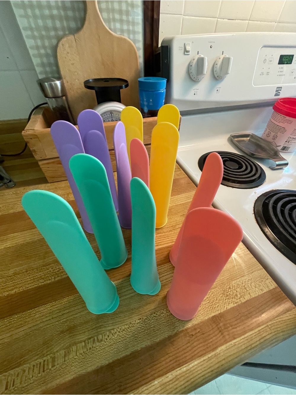Colorful Silicone Popsicle Molds - Set of 12